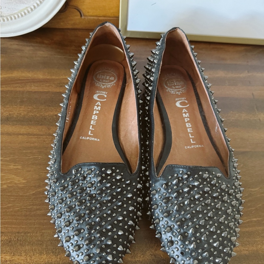 Jeffrey Campbell Black Studded Women's Shoes 7.5